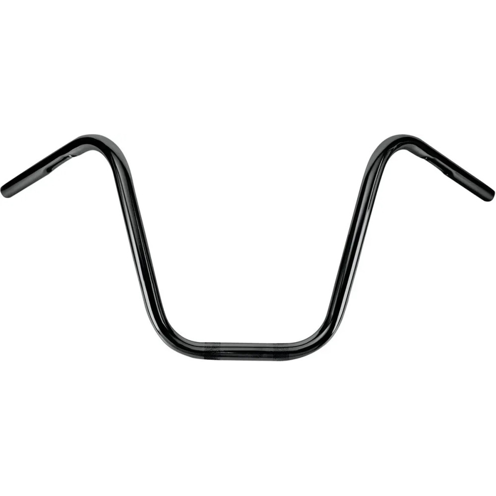 1" Narrow Bottom Ape Hanger Handlebar — 1" clamp, 12" rise, 4-1/4" center, gloss black