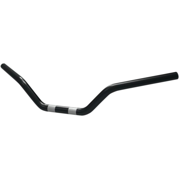 Manillar de 1" — 25,4 mm (1") diámetro, 12 cm (4-3/4") elevación, 69 cm (27-1/4") ancho, Negro