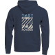 Youth Futura Pullover Hoodie — Navy, S