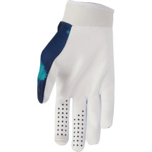 Guantes Juveniles LAUNCHMODE Bleach — XS, Aqua/Blanco