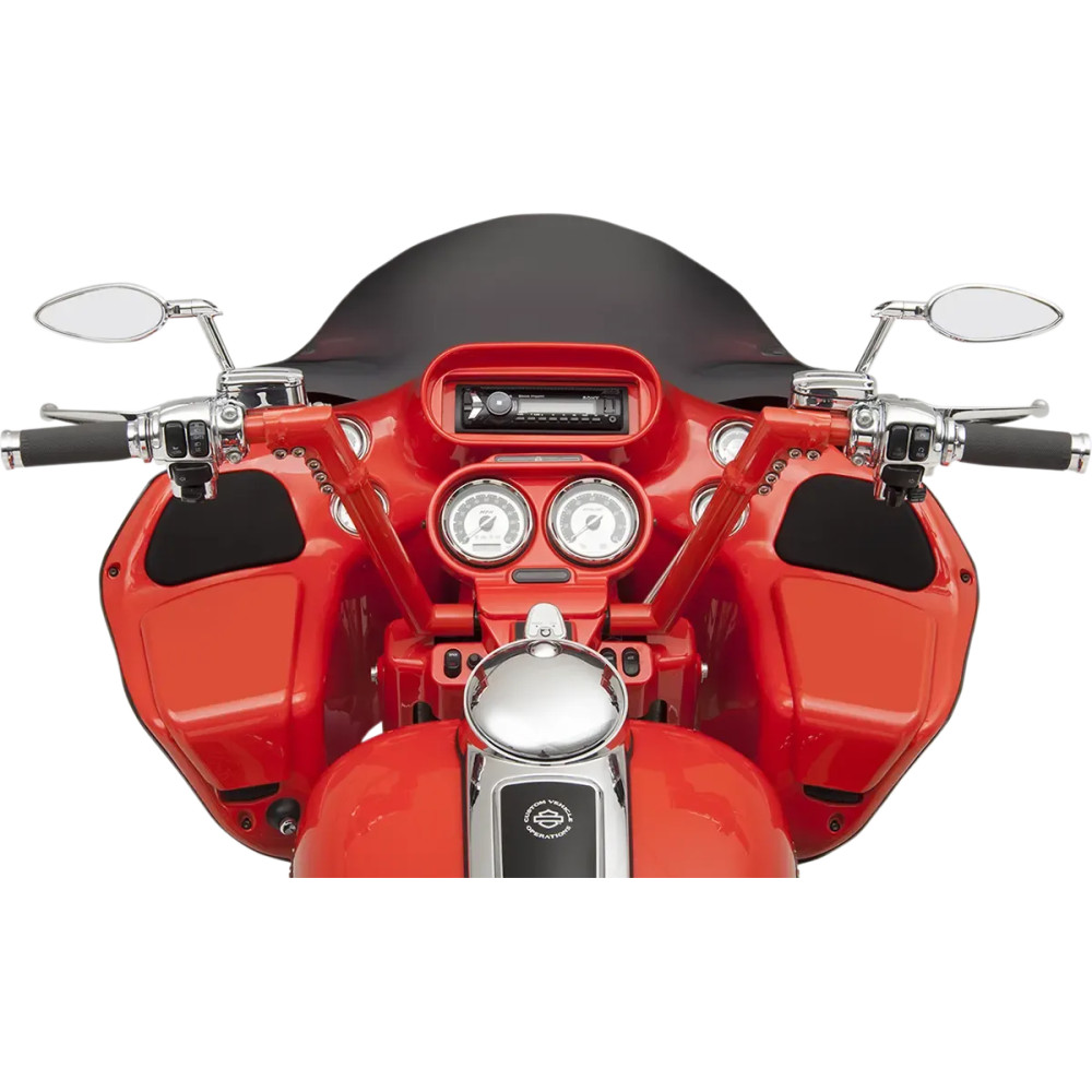 1-1/4" Modular Handlebar — 1-1/4" dia, 1" clamp, 10" rise, Black