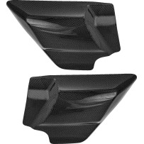Side Cover — Left & Right, pair, black carbon fiber, gloss