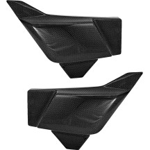 Side Cover — Carbon fiber, Gloss Black, Pair