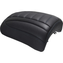 Cubierta acolchada para asiento de pasajero — 23 cm (9") de ancho trasero, negro