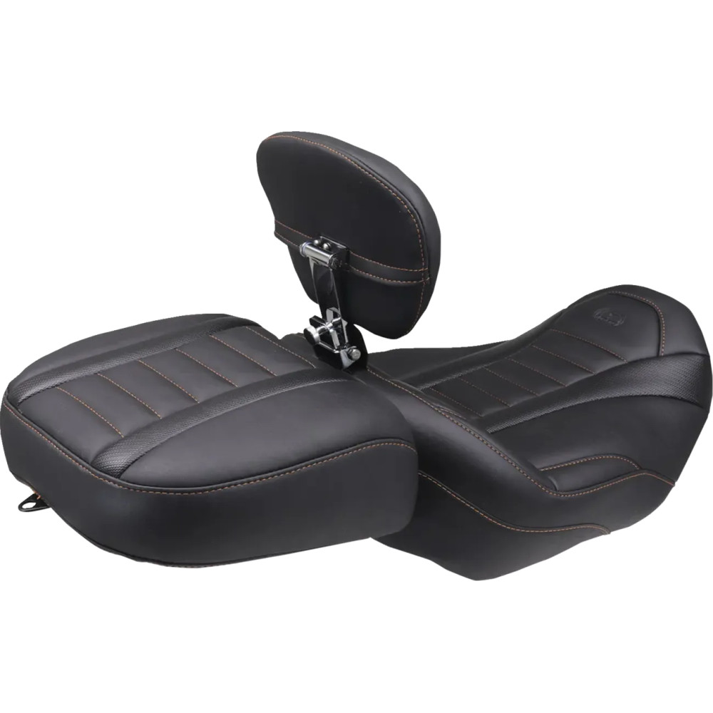 Deluxe Touring Solo Seat — 15-1/2" (39.5 cm), Black