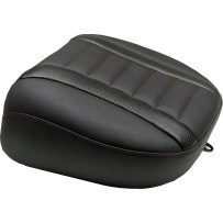 Deluxe Touring Passenger Seat — Black, Carbon Fiber