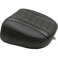 Deluxe Touring Passenger Seat — Black, Orange