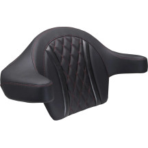 Extended Arm Wrap-Around Backrest — Black, Red