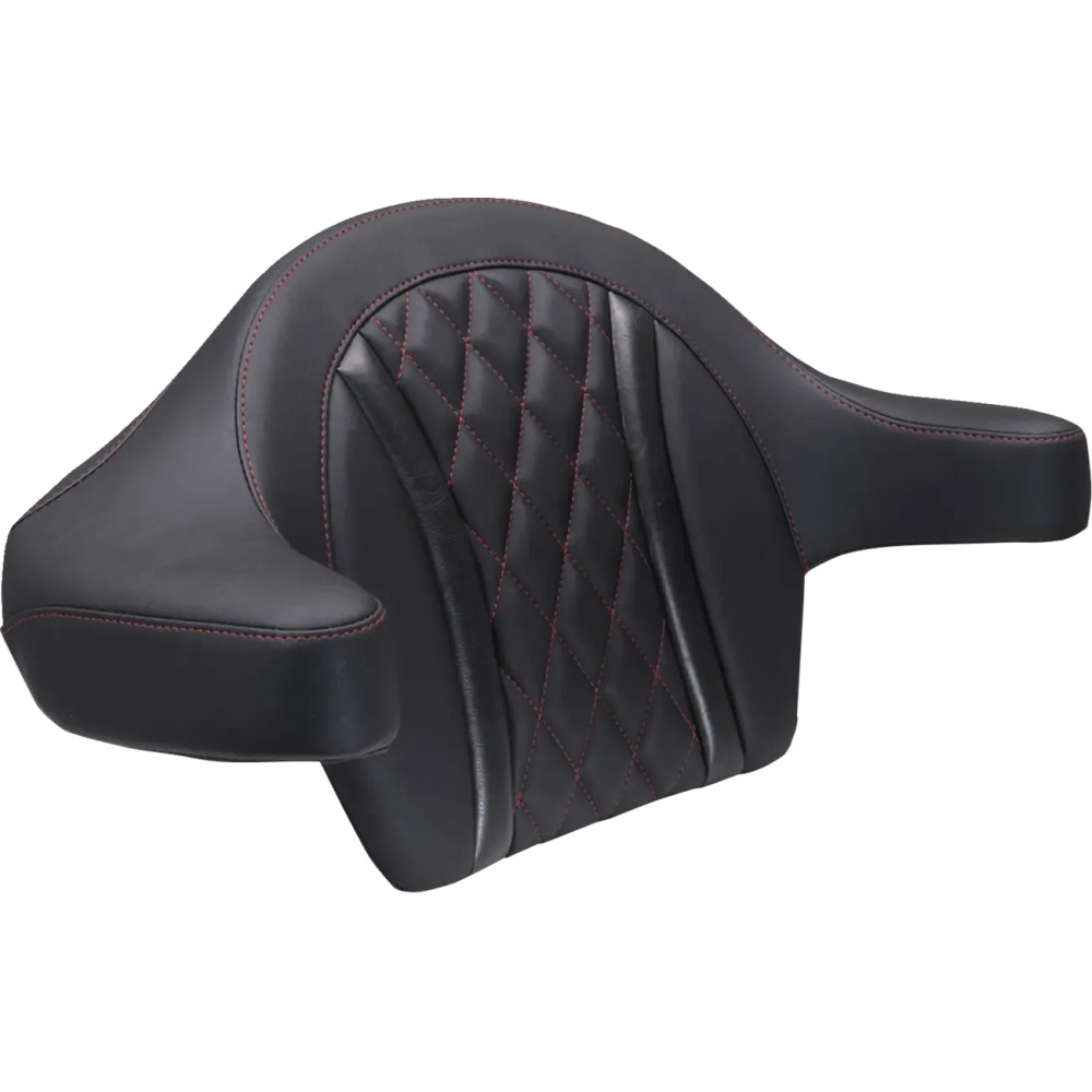 Extended Arm Wrap-Around Backrest — Black, Red