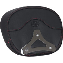 Deluxe Sissy Bar Pad — Black, Red