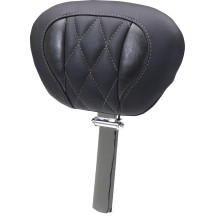 Deluxe Touring Driver Backrest — Black, Gray