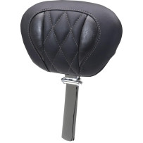 Deluxe Touring Driver Backrest — Black, Gray