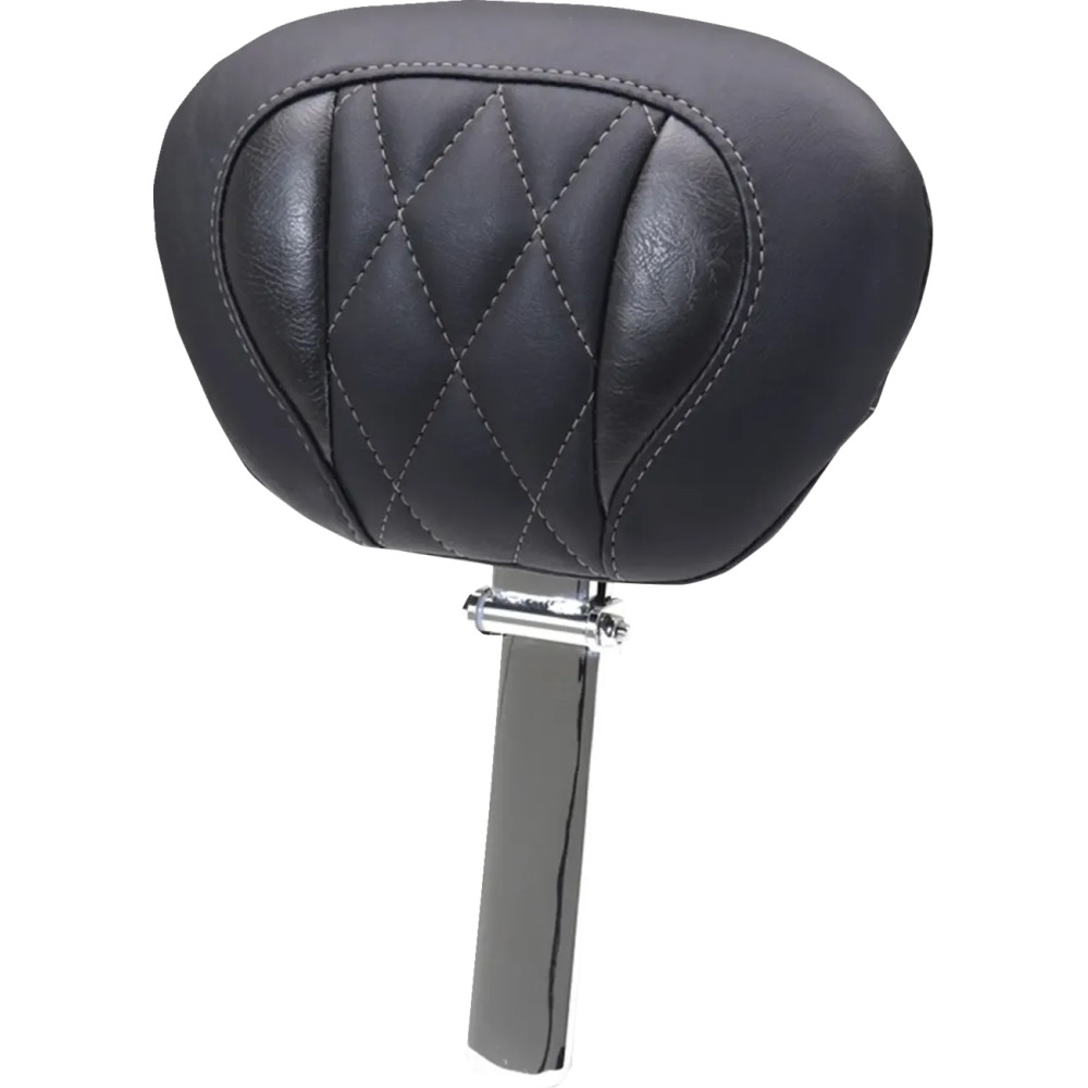 Deluxe Touring Driver Backrest — Black, Gray