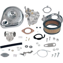 Super E Carburetor Kit with Manifold — 1-7/8" throat, 1-9/16" venturi, up to 100 cu in
