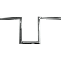 Narrow-Z Old School Handlebar — 61 cm (24"), rise 25.5 cm (10"), 25.4 mm (1"), Chrome