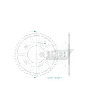 Standard Sprocket Rear 530 — 48T, Black
