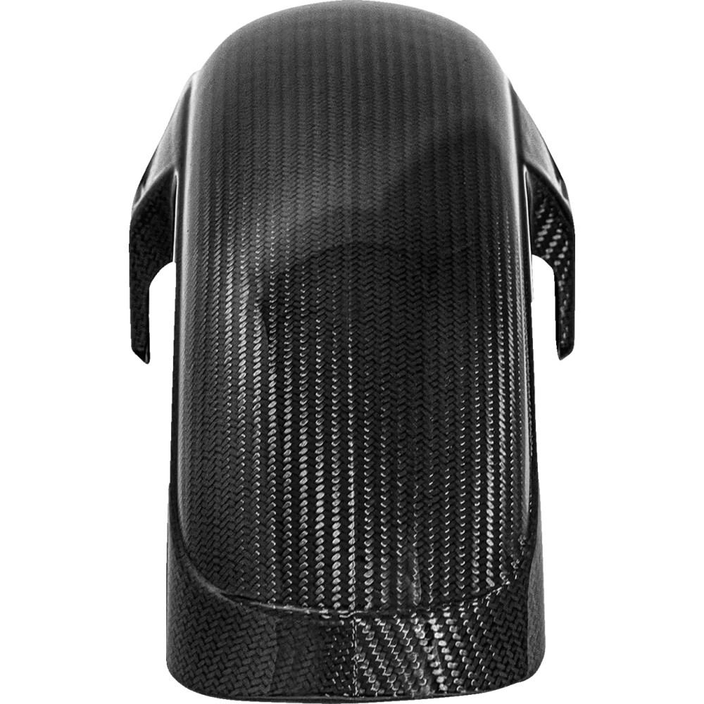 Carbon Fiber Front Fender — 21" wheel, 10 cm width, 15.2 cm height, Black gloss