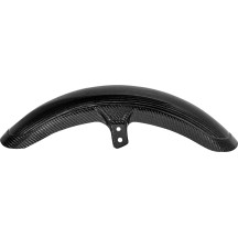 Carbon Fiber Front Fender — 21" wheel, 10 cm width, 15.2 cm height, Black gloss