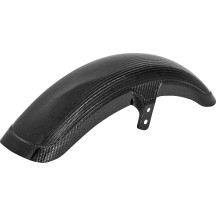 Carbon Fiber Front Fender — 21" wheel, 10 cm width, 15.2 cm height, Black gloss