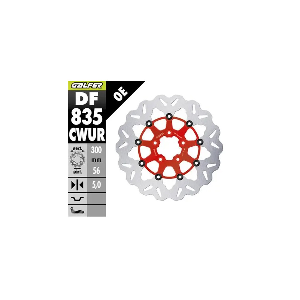 Rotor de freno Floating Wave — 300 mm, 5 mm, 5 agujeros