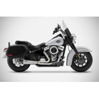 ZARD Full Kit Exhaust System 2:1 H-D Softails — 2-into-1 system, Polished