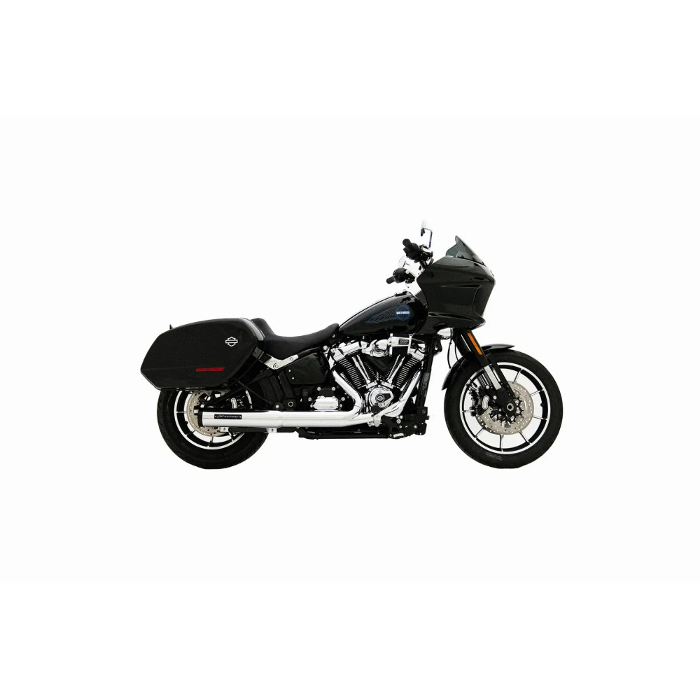 4" HP40 Slip-On Muffler for HD Softails — Chrome