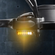 LED Handlebar Turn Signals — Pair, Bolt-On, Black