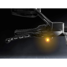 NANO Series Handlebar Turn Signals — 12V, For Harley-Davidson, Black housing