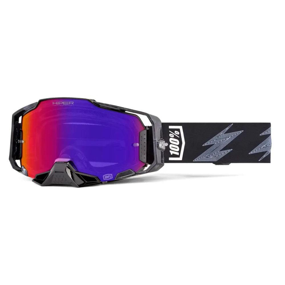 Armega HiPER® Goggle — One Size, Black, Purple mirror