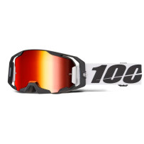 ARmatic Goggle — One Size, White, Red mirrored lens