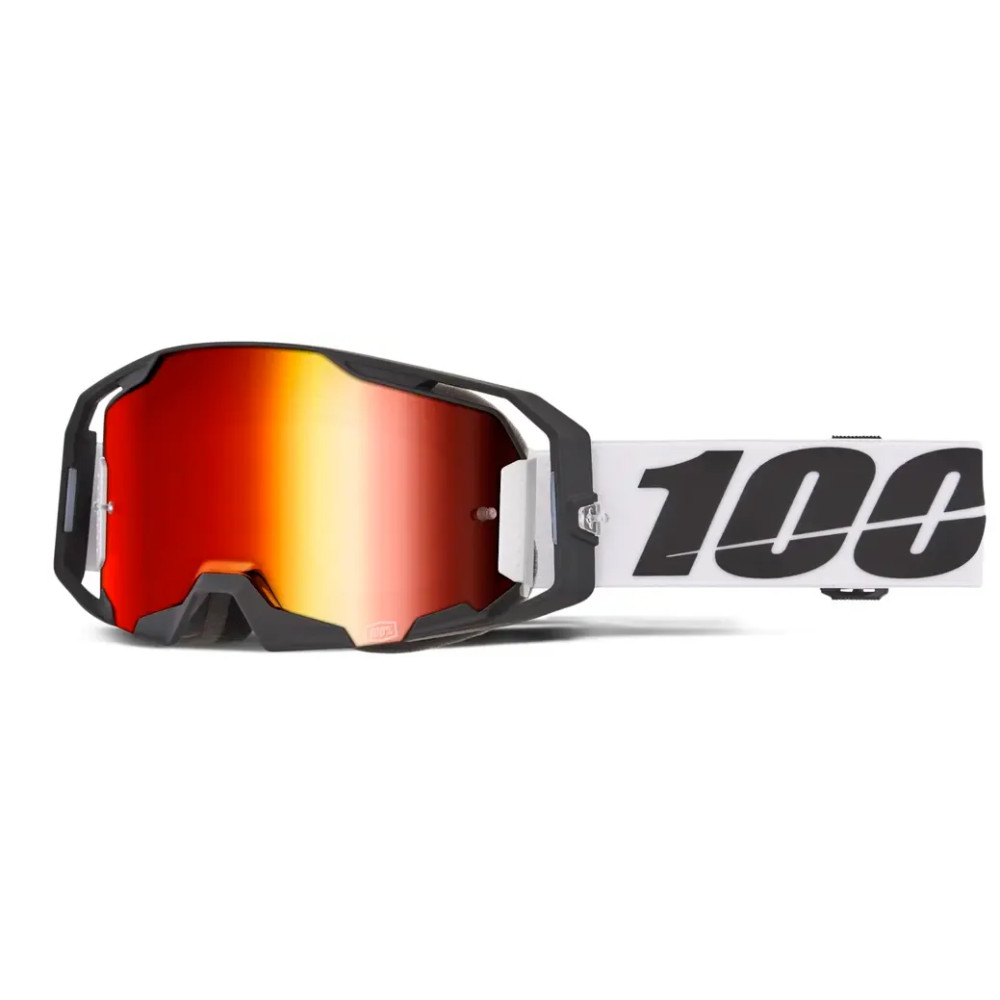 ARmatic Goggle — One Size, White, Red mirrored lens