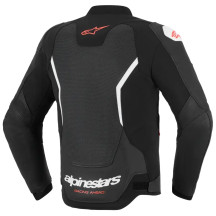 Chaqueta de cuero GP Force Airflow v2 — Talla 48, Negro