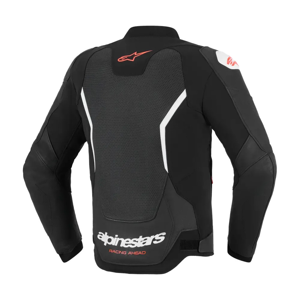 Chaqueta de cuero GP Force Airflow v2 — Talla 56, Negro
