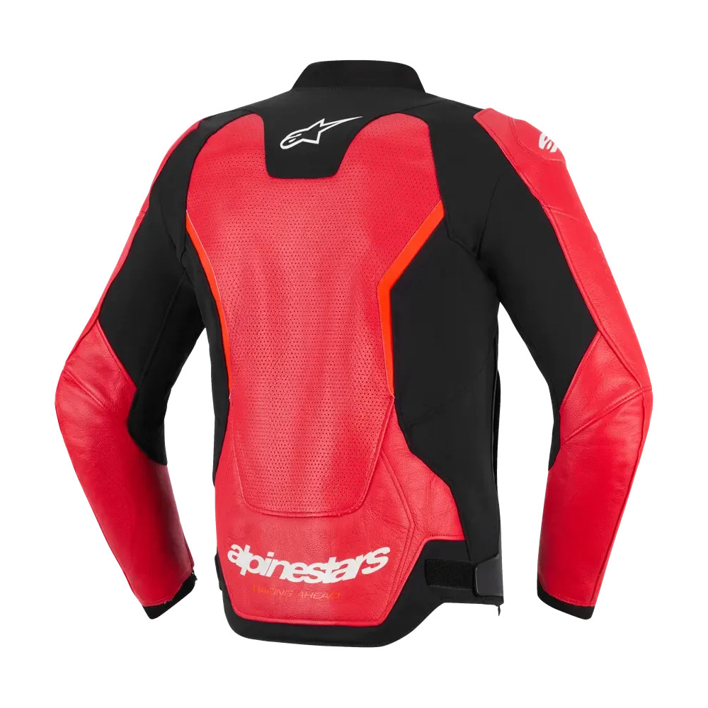 GP Force v2 Airflow Chaqueta de cuero — Talla 58, Rojo fluo