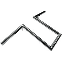 Manillar Old School de 1" — diámetro 1", ancho 61 cm (24"), elevación 30,5 cm (12"), cromado