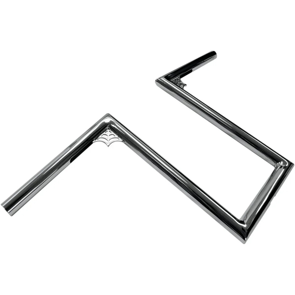 Manillar Old School de 1" — diámetro 1", ancho 61 cm (24"), elevación 30,5 cm (12"), cromado