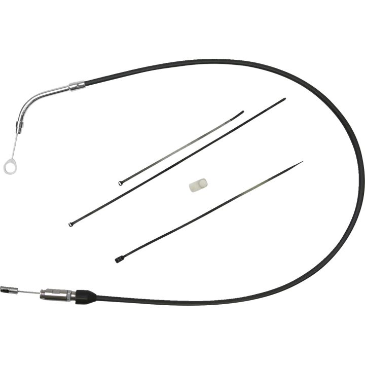 Cable de embrague con conexión rápida — 47 in (119,5 cm) longitud, 59 mm recorrido, Negro
