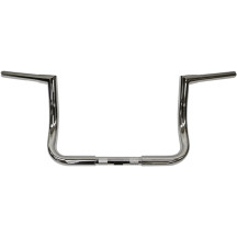 1-1/4" Bagger Ape Hanger Handlebar — 32 mm (1-1/4"), 25.4 mm (1") clamp, 25.5 cm (10") rise, Chrome