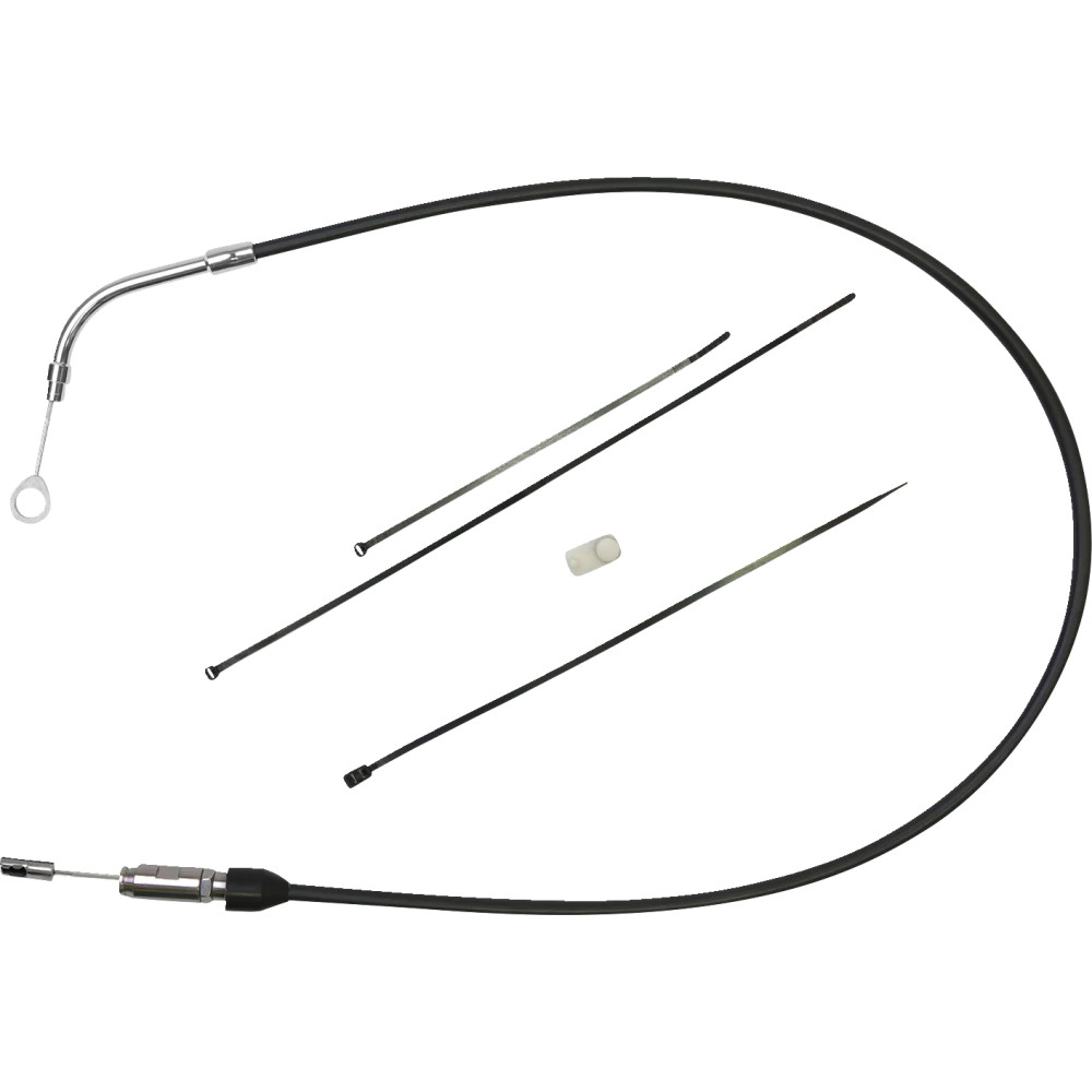 Cable de embrague de conexión rápida — 124,5 cm longitud total, 59 mm recorrido, negro