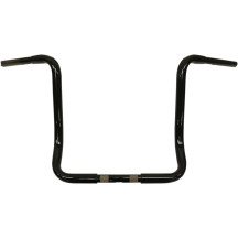 1-1/4" Touring Ape Hanger Handlebar — 1-1/4" dia, 14" rise, 1" clamp, Black gloss