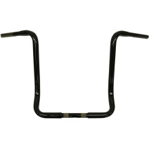 Manillar Ape Hanger Touring 1-1/4" — alzada 16", compatible con FLHT/FLHX batwing, negro brillante