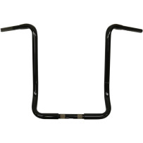 1-1/4" Touring Ape Hanger Handlebar — 1-1/4" diameter, 18" rise, 37" width, Gloss Black