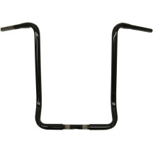 1-1/4" Touring Ape Hanger Handlebar — 32 mm (1-1/4") diameter, 20" rise, fits FLHT/FLHX batwing, Black gloss