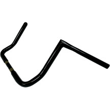 1-1/4" Twin Peaks Touring Handlebar — 1-1/4" dia, 12" rise, 33-1/2" width, 1" clamp, Black