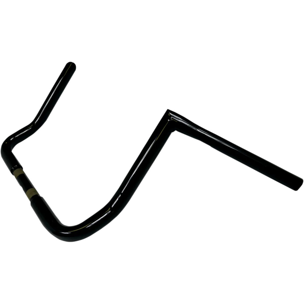 1-1/4" Twin Peaks Touring Handlebar — 1-1/4" dia, 12" rise, 33-1/2" width, 1" clamp, Black
