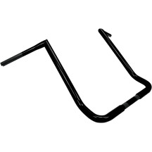 1-1/4" Twin Peaks Touring Handlebar — 1-1/4" (32 mm) dia, 18" rise, 33-1/2" width, 5-1/4" pullback