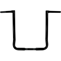 1-1/4" Twin Peaks Touring Handlebar — 1-1/4" (32 mm) dia, 18" rise, 33-1/2" width, 5-1/4" pullback