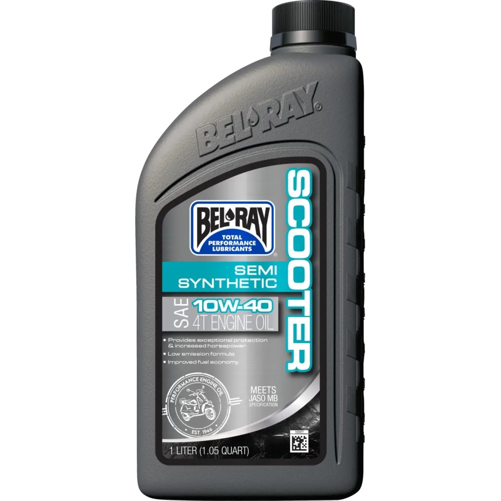 Scooter Synthetic Oil — 1 L (1.05 US qt), 10W-40, 2-Stroke, JASO MB