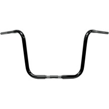 1-1/4" Handlebar — 32 mm diameter, 16" rise, 3-1/2" clamp width, Black Gloss