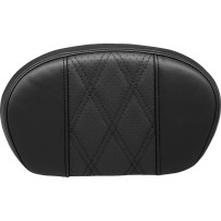 Almohadilla para Sissy Bar — 6-3/4 in alto, 10-3/4 in ancho, 2 in grosor, Negro